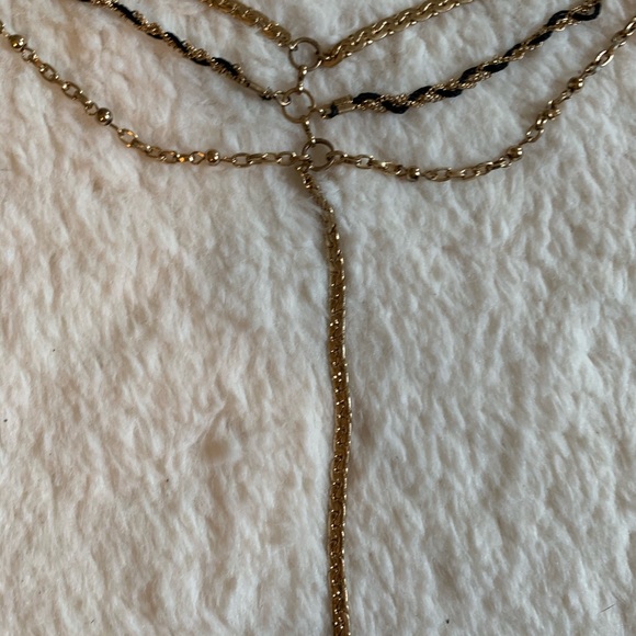 Free People black and gold layered necklace - Picture 3 of 4